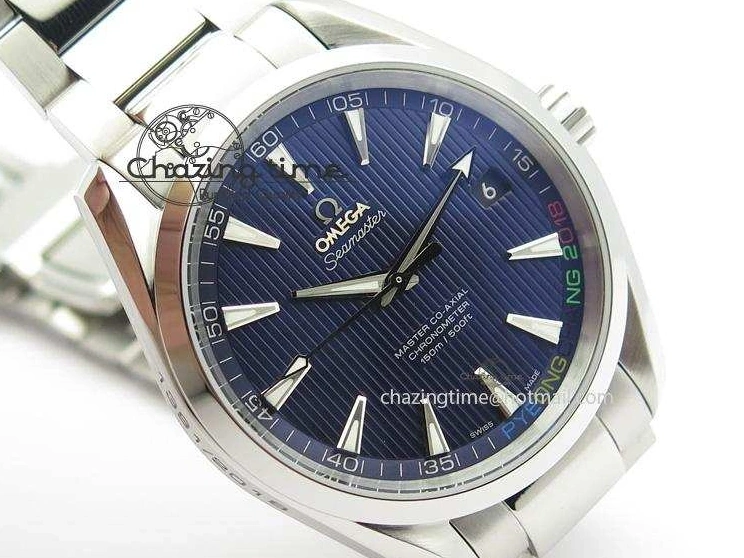 0428 Aqua Terra ‘PyeongChang 2018’ V6F Best Edition Blue Dial On SS Bracelet A UrbanChic 8251